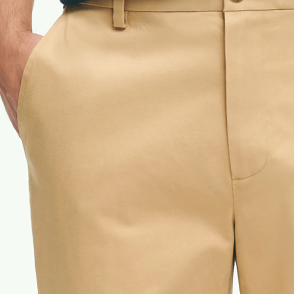 Brooks Brothers Slim Fit Stretch Cotton Advantage Chinos Beige Heren