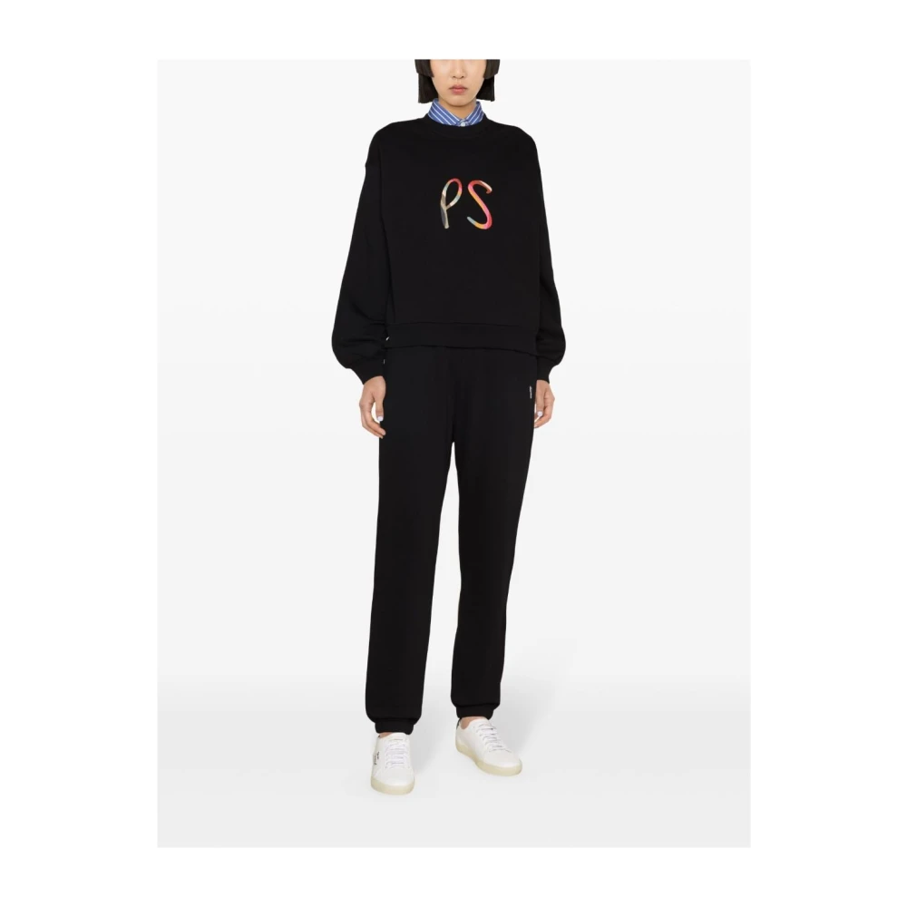PS By Paul Smith Zwarte Zebra Motief Broek Black Dames