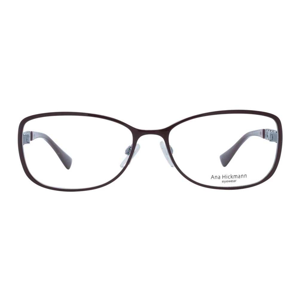 Ana Hickmann Bruin Metalen Rechthoekige Optische Frames Vrouwen Brown Dames