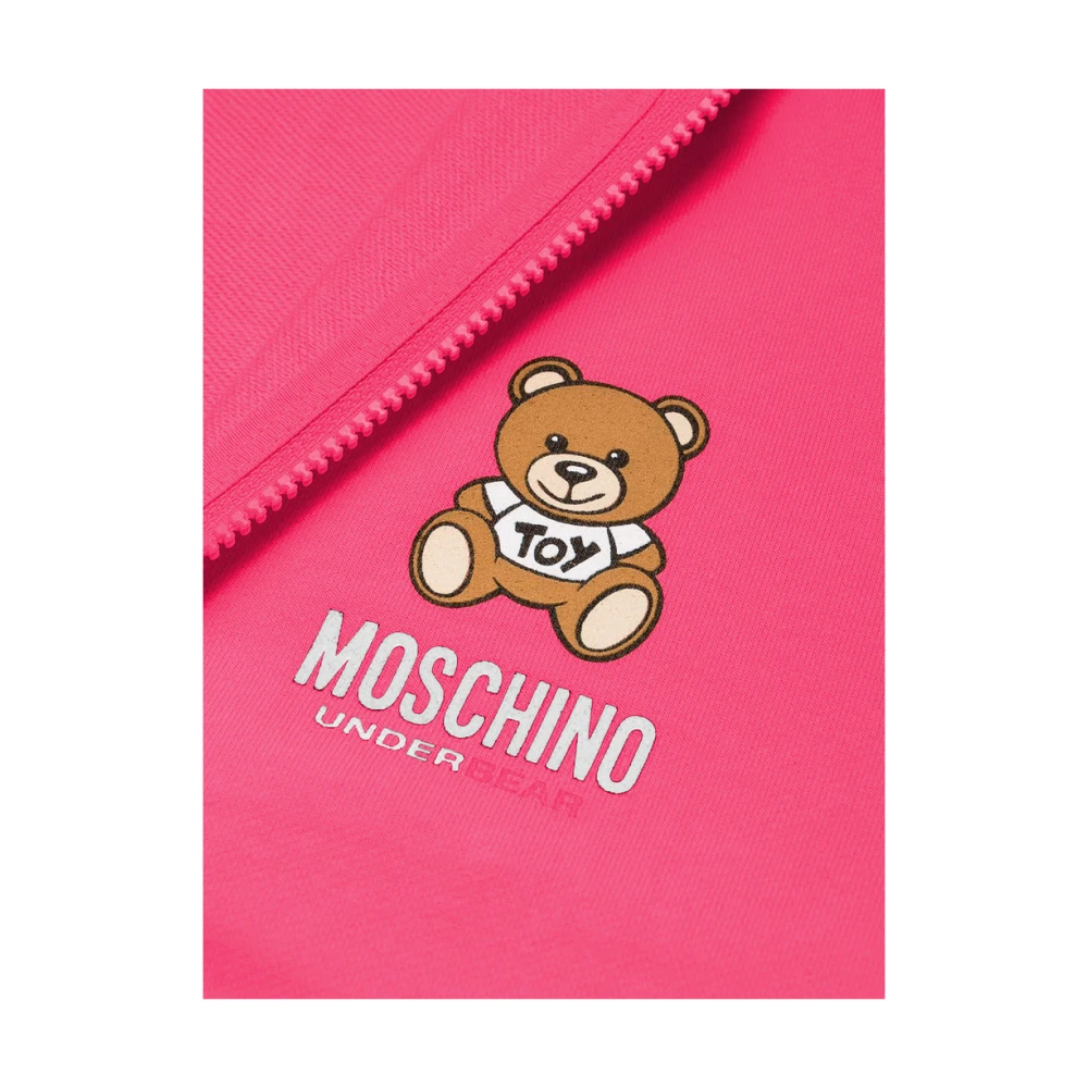 Moschino Hoodie met Teddy Bear Print Pink Dames