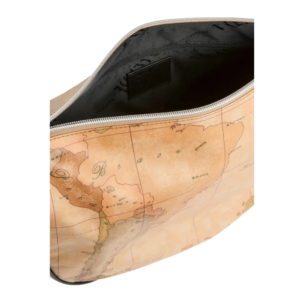 Alviero Martini 1a Classe Geo Classic Schoudertas voor vrouwen Beige Dames