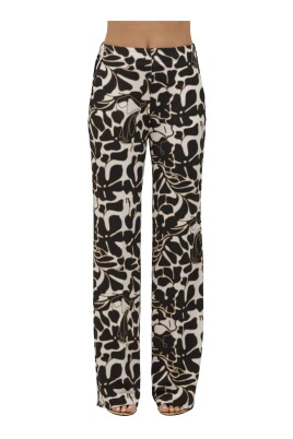 bicolor-flower-print-jersey-pants