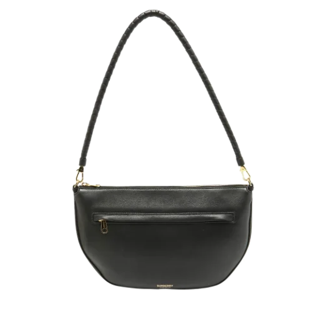 Burberry Vintage Pre-owned Leather shoulder-bags Black Dames