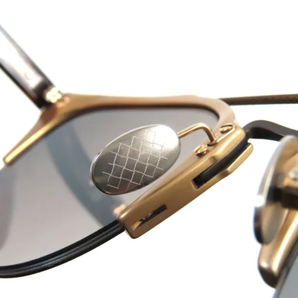 Bottega Veneta Vintage Pre-owned Metal sunglasses Yellow Dames