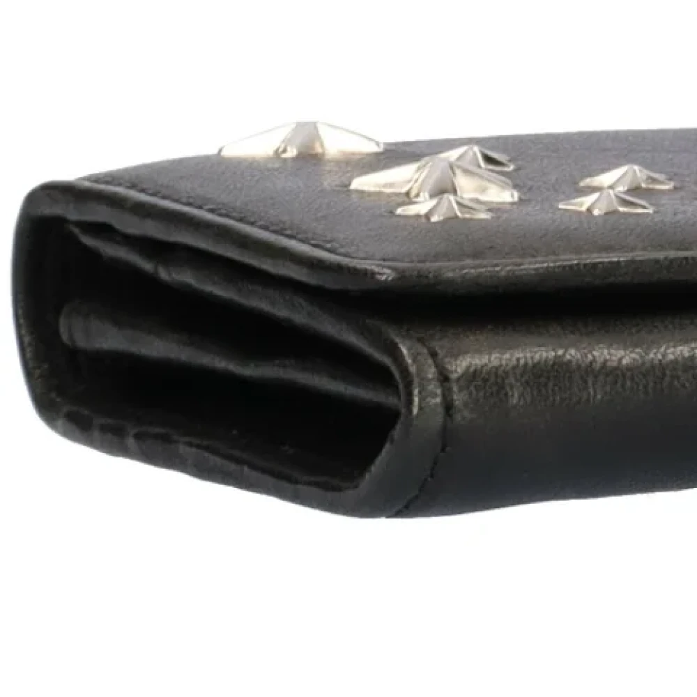 Jimmy Choo Pre-owned Fabric wallets Black Dames