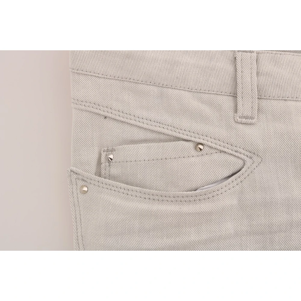 Costume National Witte Slim-Fit Stretch Jeans White Dames