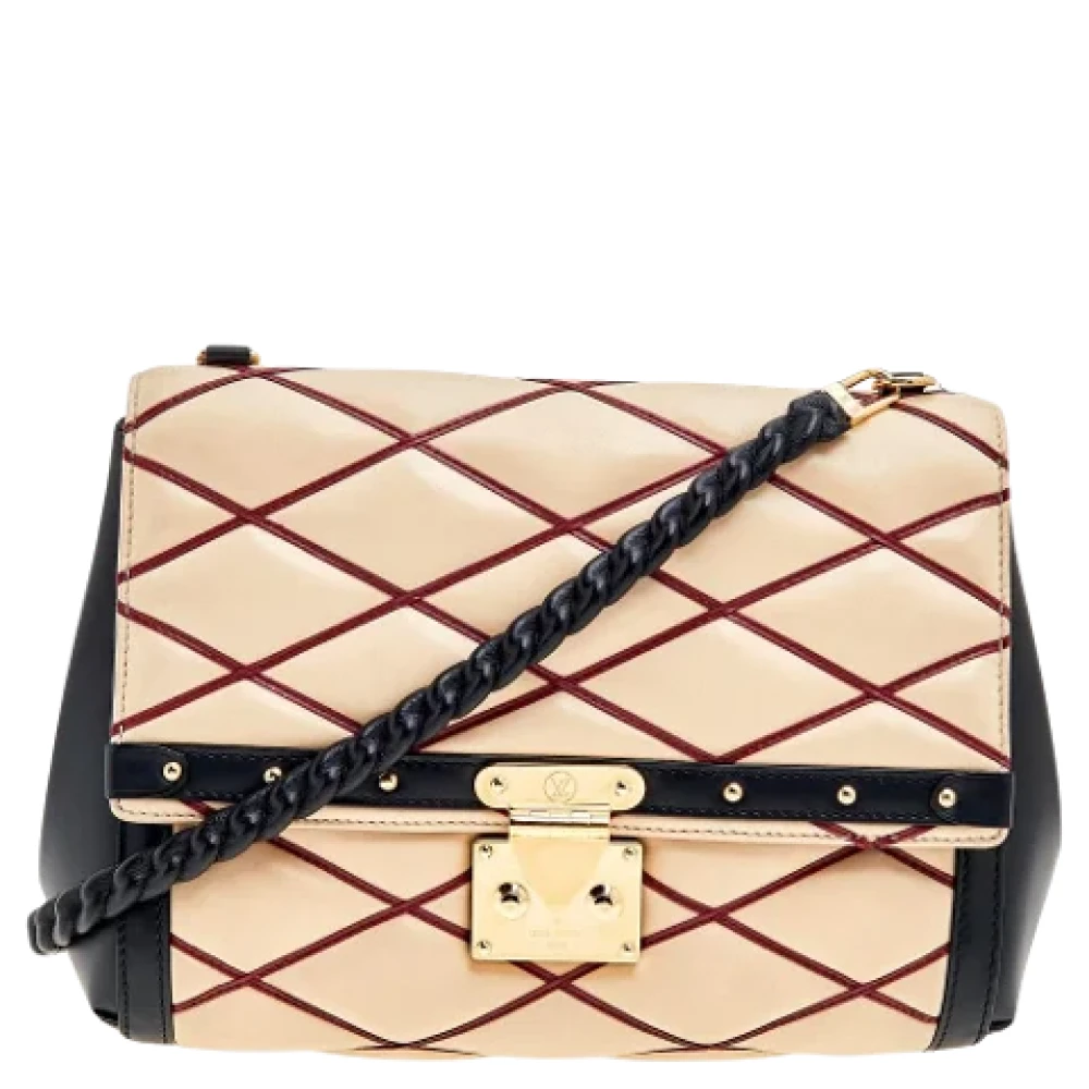 Louis Vuitton Vintage Pre-owned Leather louis-vuitton-bags Beige Dames
