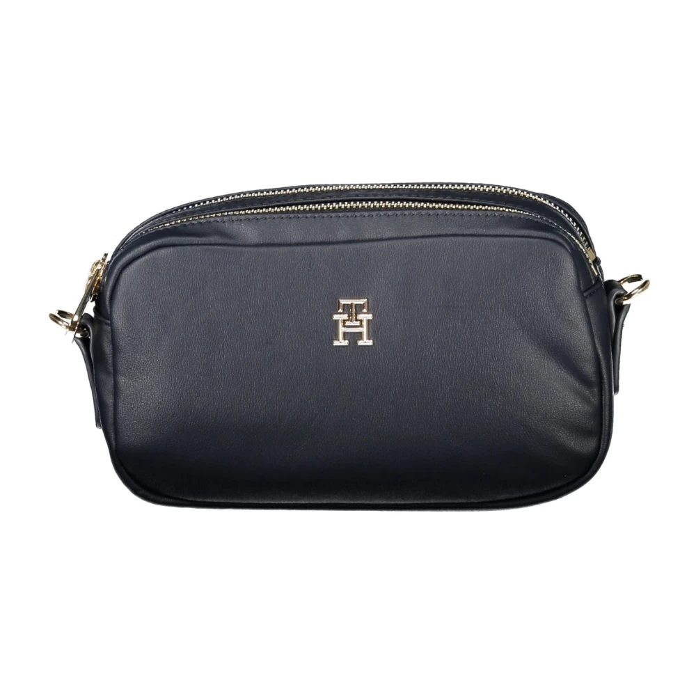 Tommy Hilfiger Blauwe Schoudertas met Ritssluiting Blue Dames