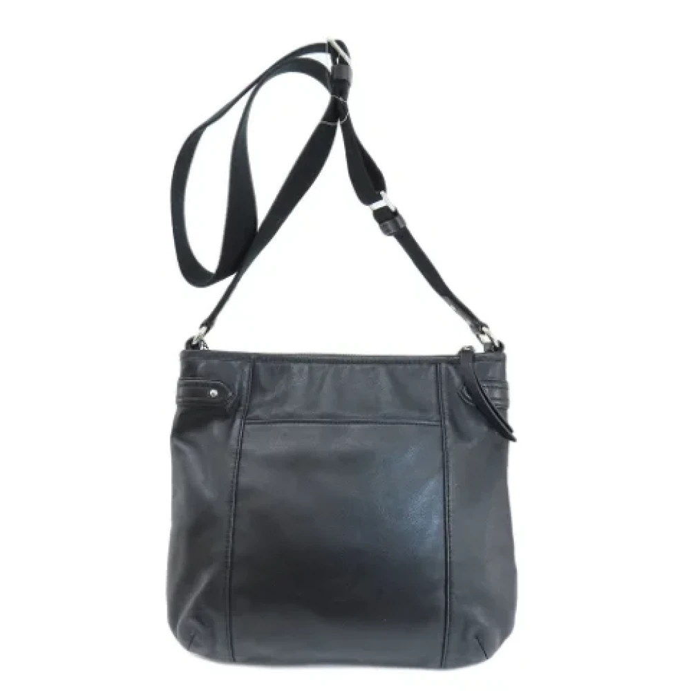Coach Pre-owned Leather shoulder-bags Black Dames