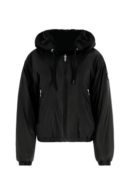 sweat-a-capuche-noir-avec-fermeture-eclair-poignets-elastiques-logo