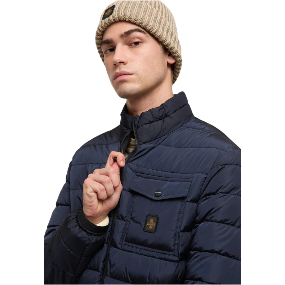 RefrigiWear Korte Gewatteerde Jas Blue Heren