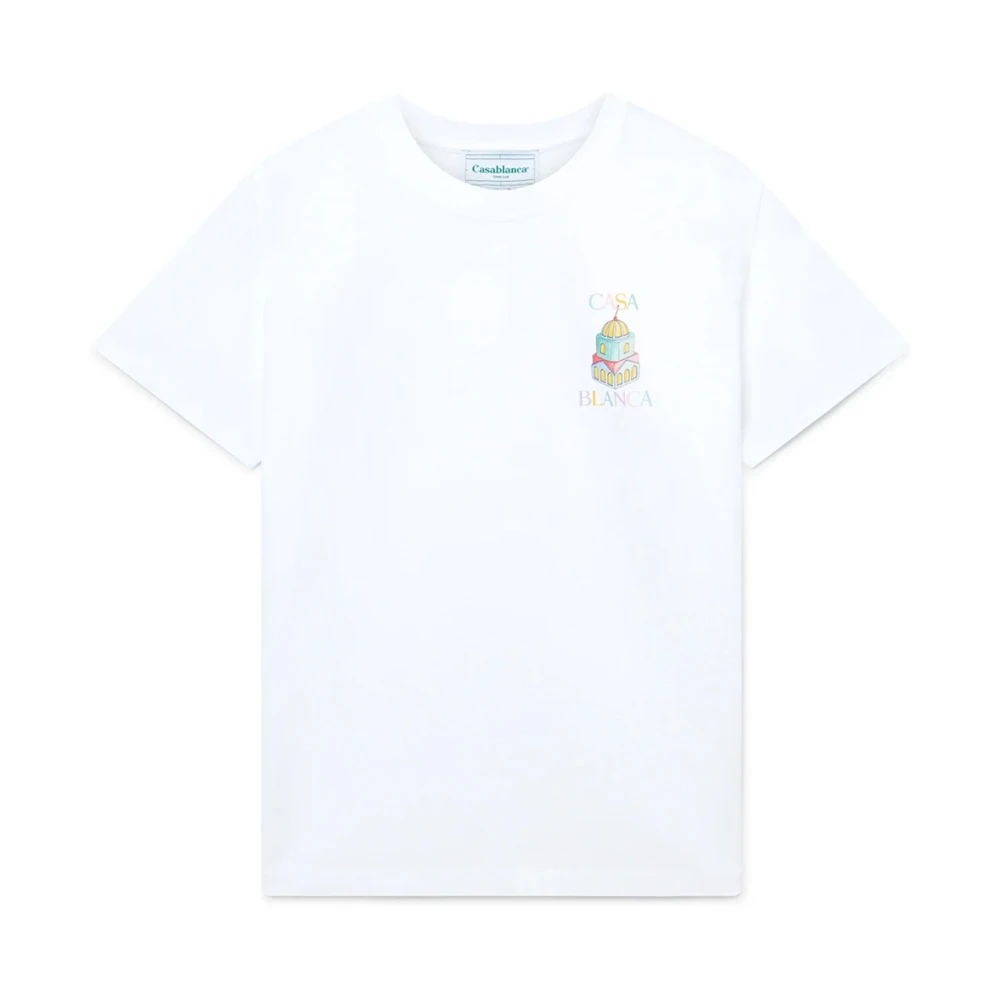 Casablanca Artistieke Witte T-shirts en Polos White Heren