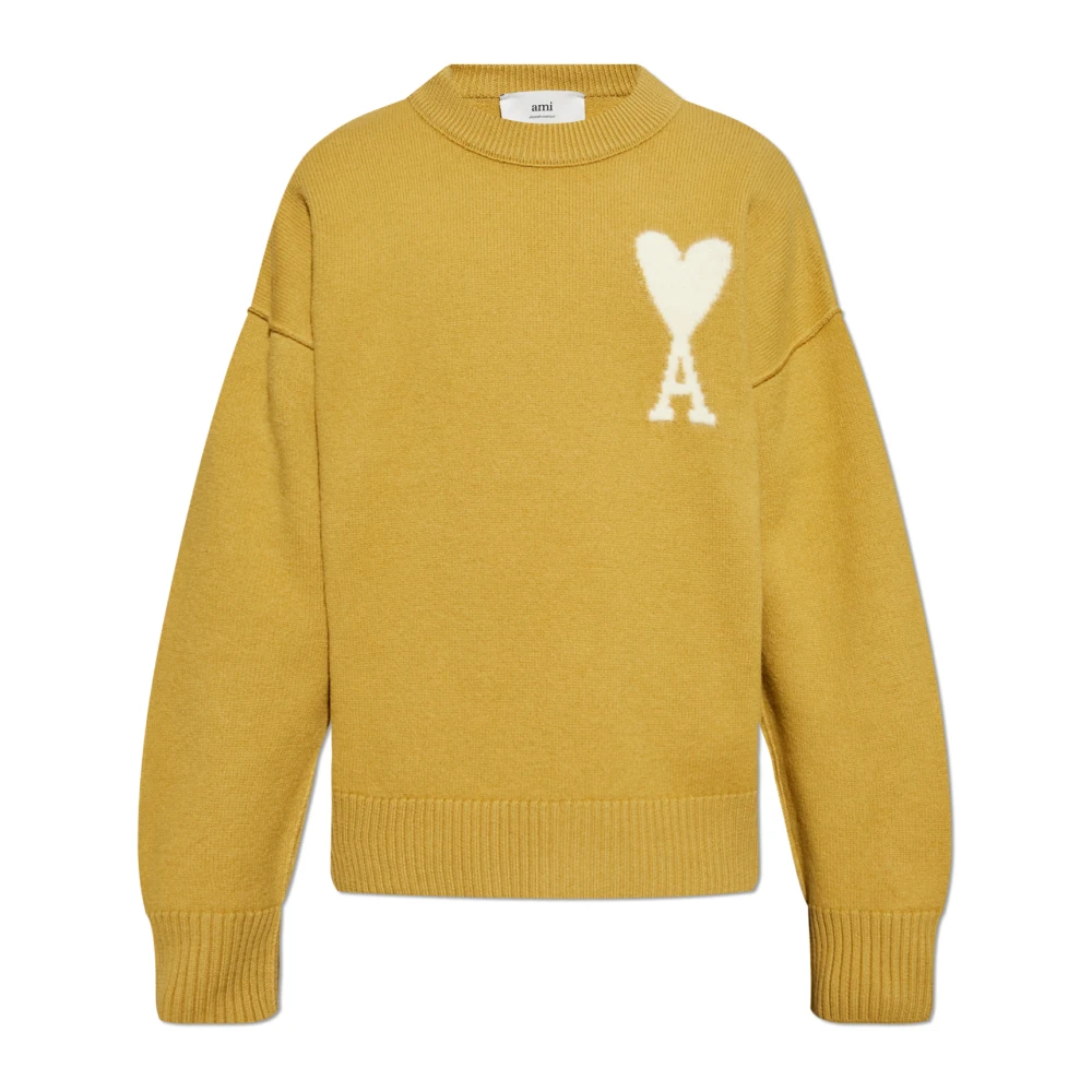 Ami Paris Trui met logo Green Heren