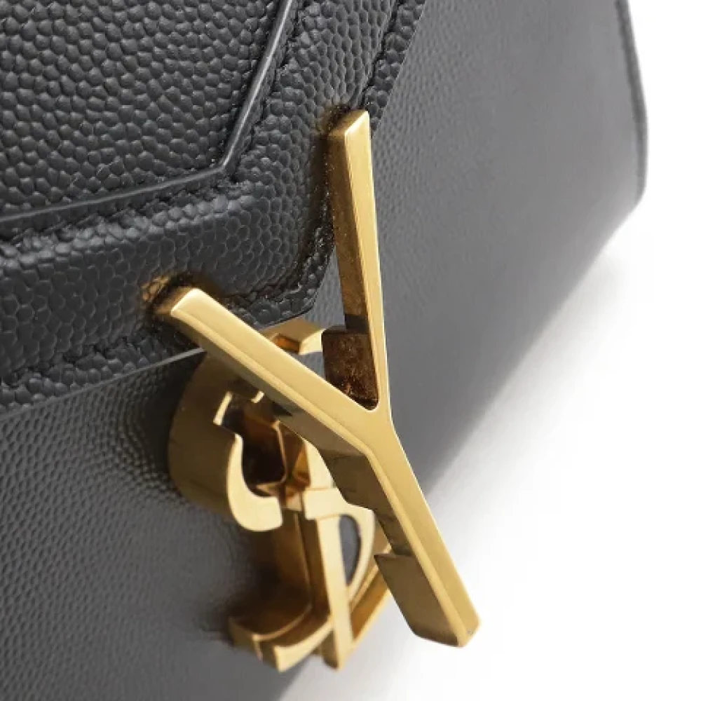 Yves Saint Laurent Vintage Pre-owned Leather handbags Black Dames