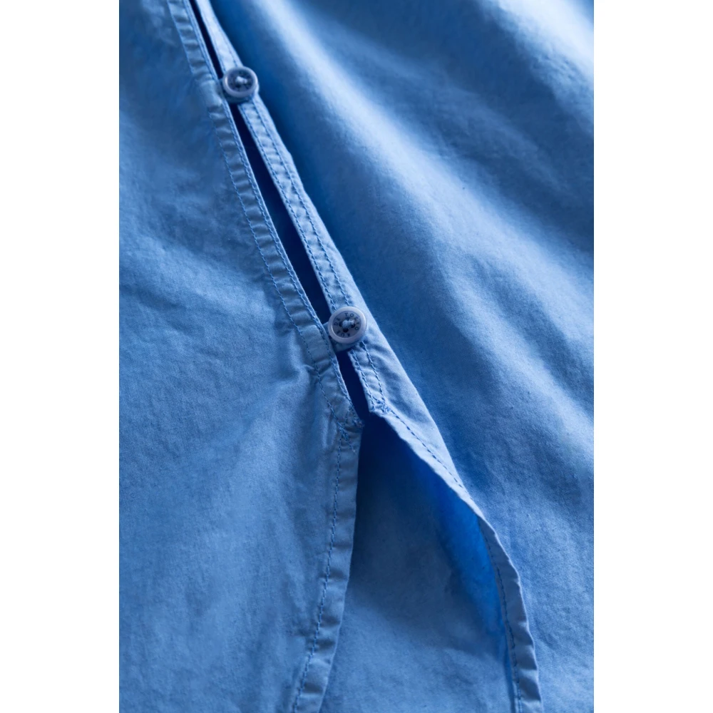 Rue De Tokyo Shelby Shirt in Garment Dyed Poplin Blue Dames
