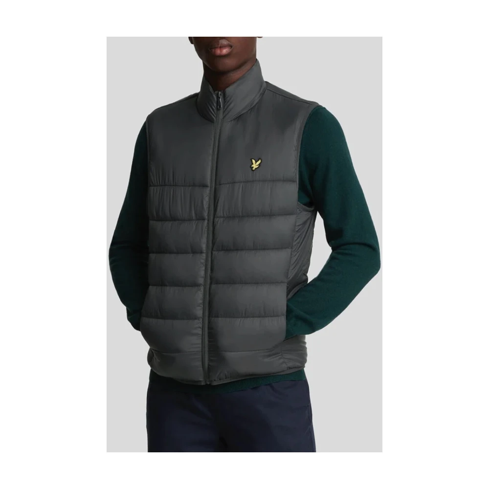 Lyle & Scott Gewatteerde Gilet voor Mannen Gray Heren
