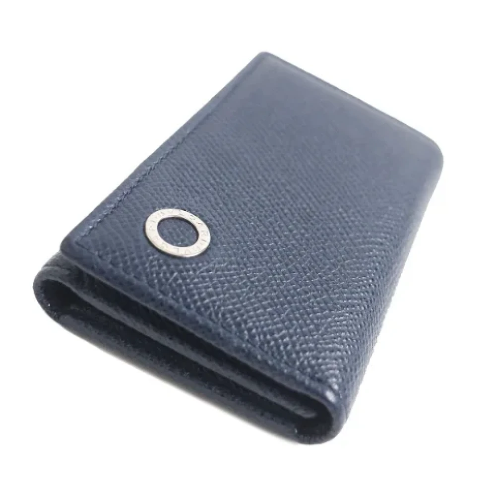 Bvlgari Vintage Pre-owned Canvas key-holders Blue Heren