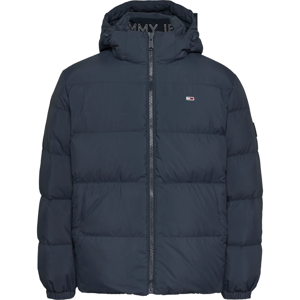 Tommy Jeans Dark Night Navy Hooded Quilted Jacket - Image 5