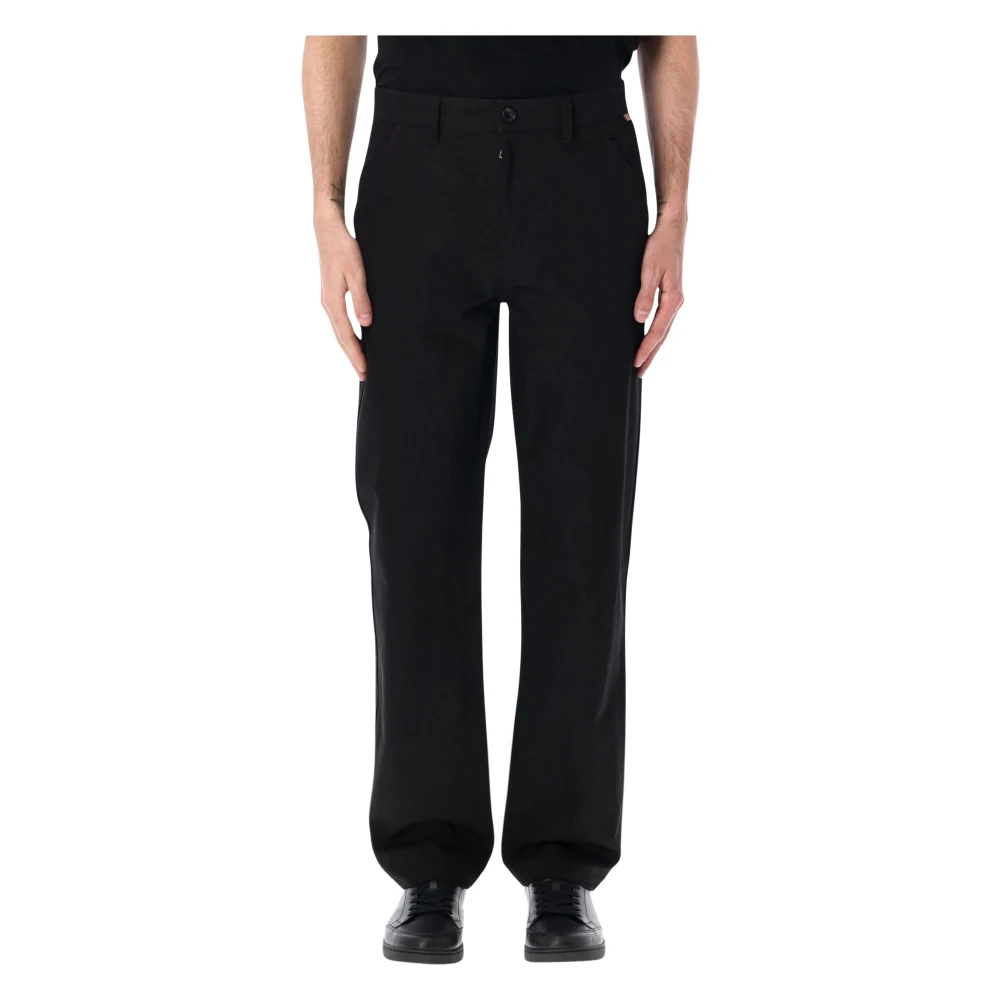 Burberry Men's Black Arthur Straight Trousers - Straight Trousers - L - Trousers