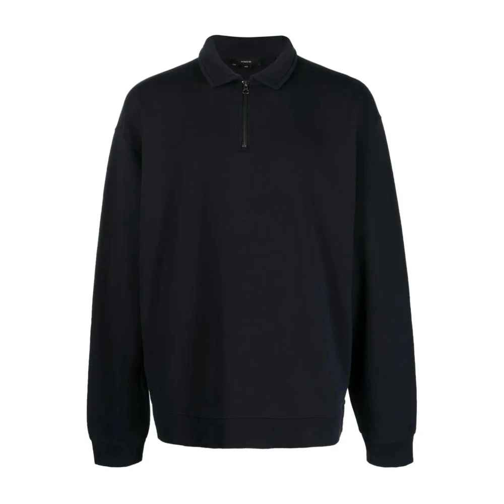 Vince Blauwe Casual Quarter-Zip Sweater Blue Heren