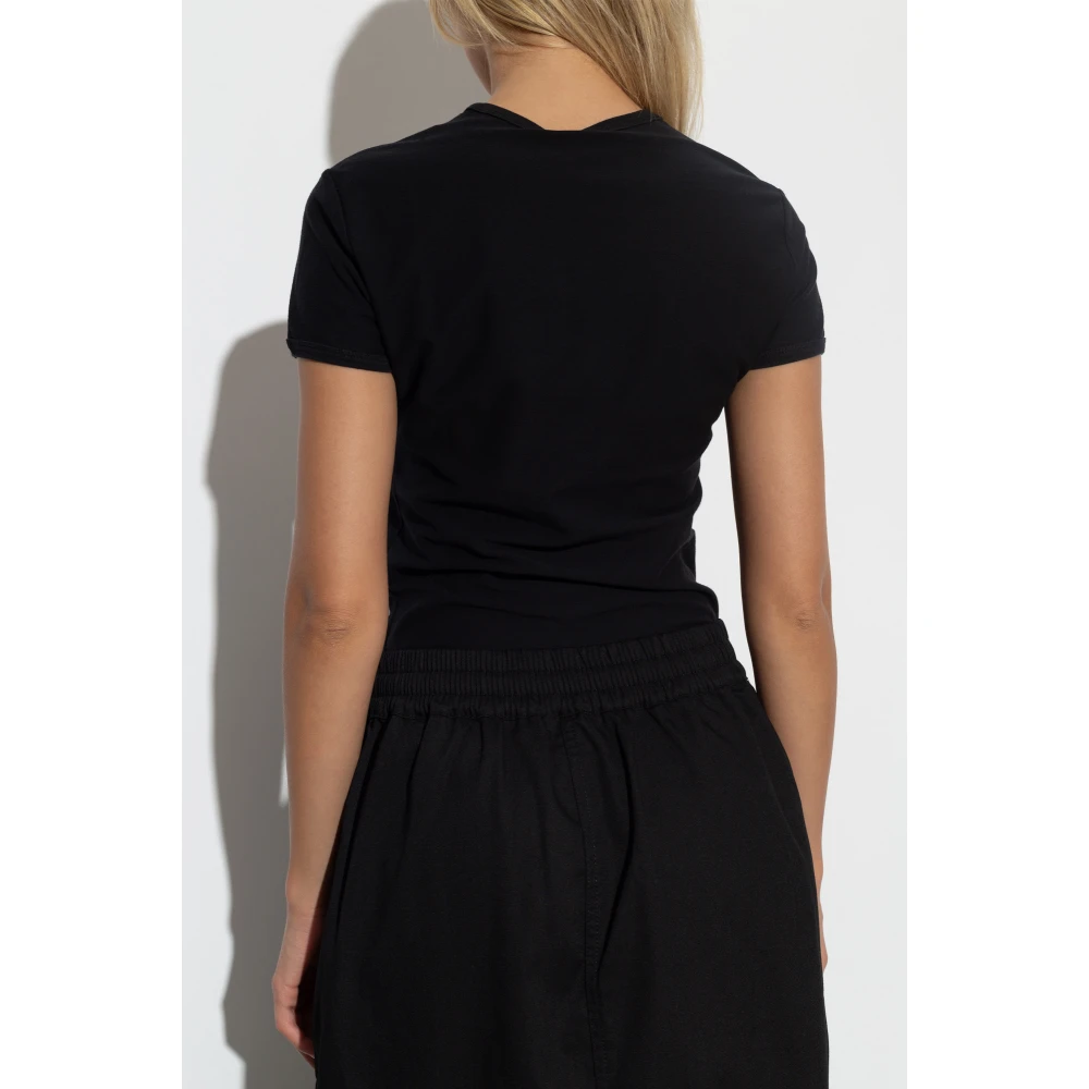 Diesel T-shirt met logo T-Malun Black Dames