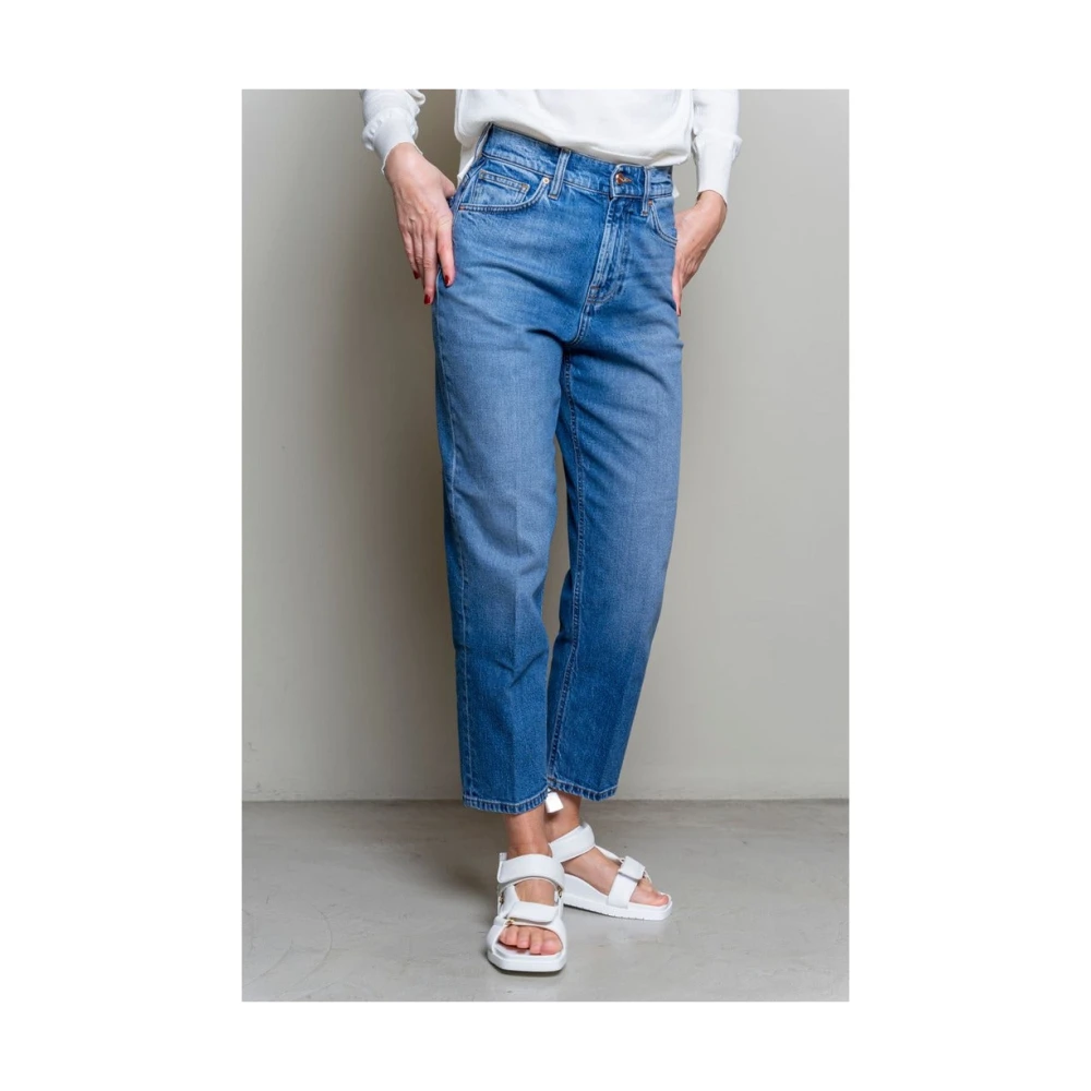 Don The Fuller Hoge taille blauwe denim jeans Blue Dames