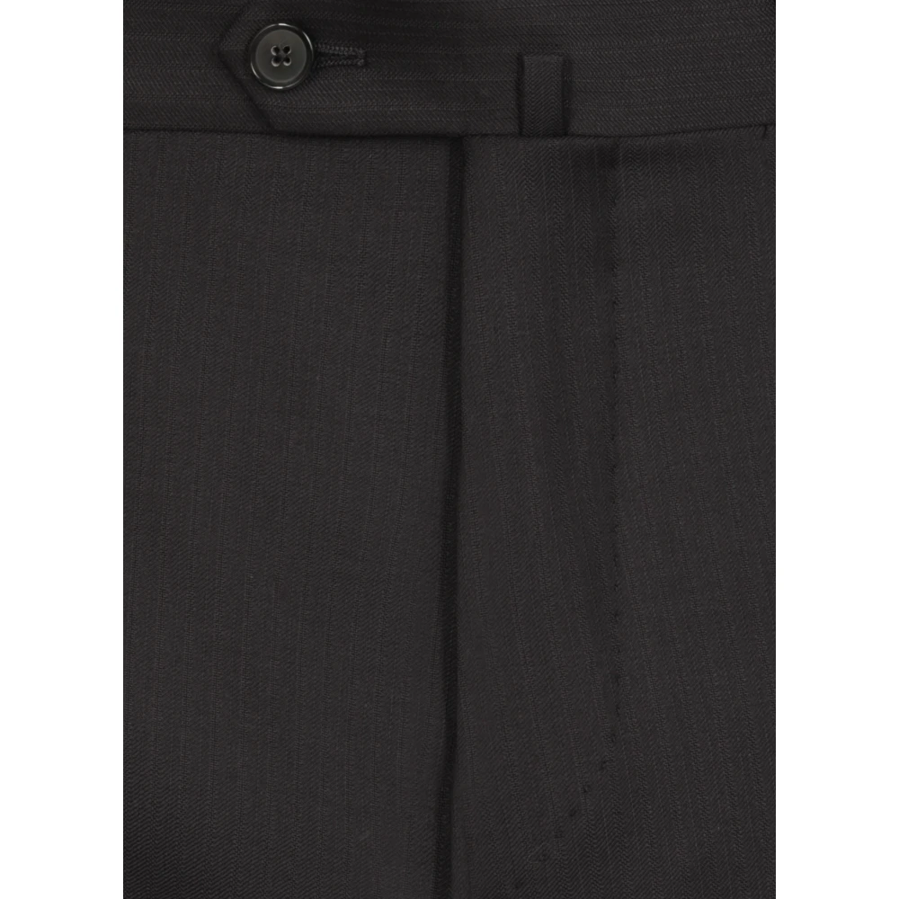 Caruso Blauw Wollen Pak Jas Klassieke Stijl Blue Heren
