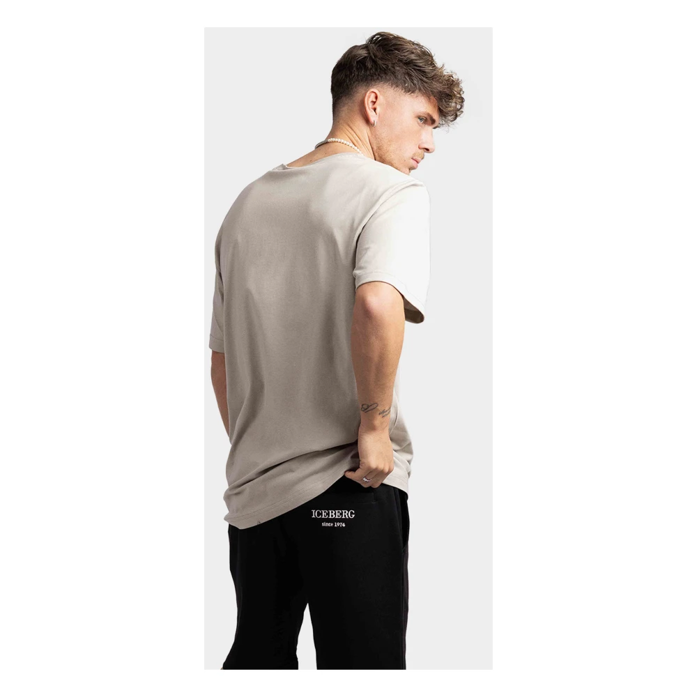 Iceberg Grijze Bear T-Shirt voor Heren Gray Heren