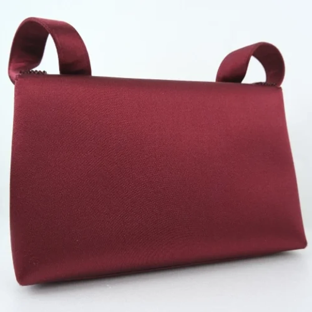 Chanel Vintage Pre-owned Canvas chanel-bags Red Dames