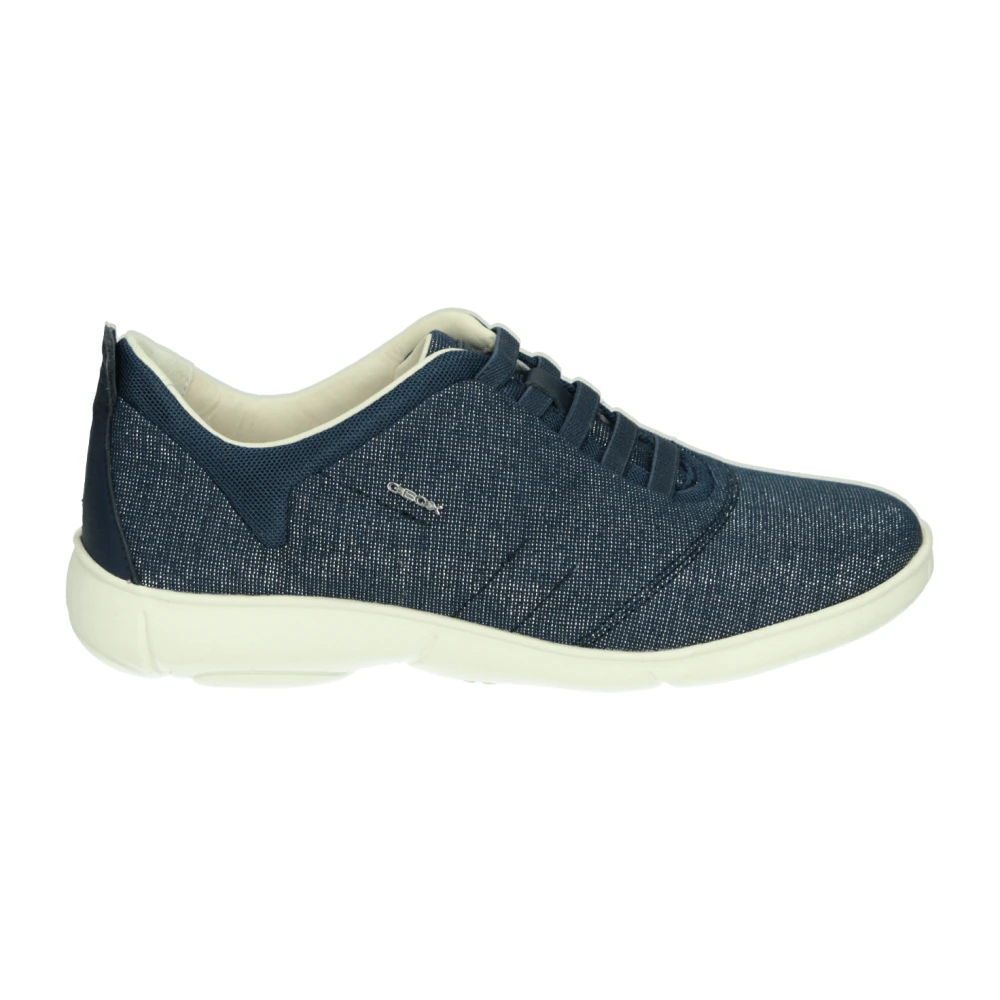 Geox Blauwe Instappers met Uitneembaar Voetbed Dames Schoenen