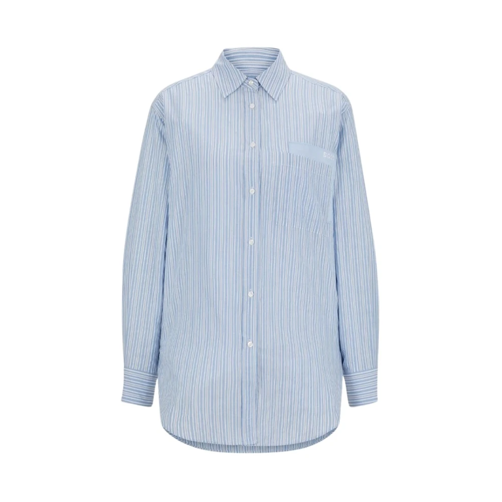 Boss Orange Stijlvolle Shirt voor Mannen Blue Dames