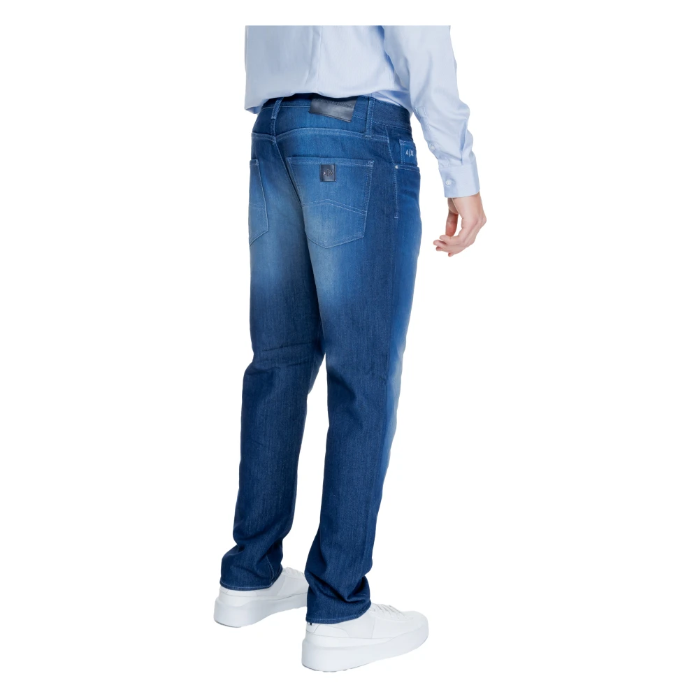 Armani Exchange Heren Katoenmix Stretch Broek Blue Heren