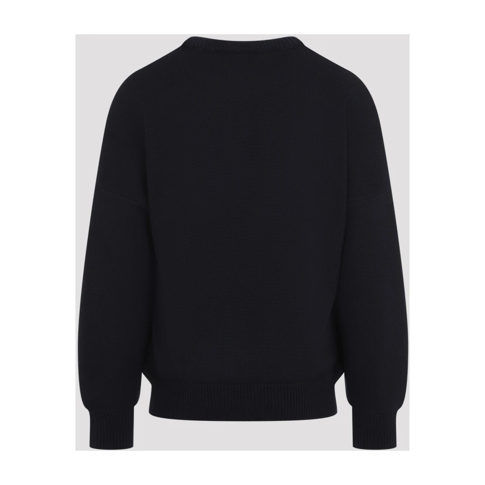 032c Donkerblauwe Selfie Sweater Blue Heren
