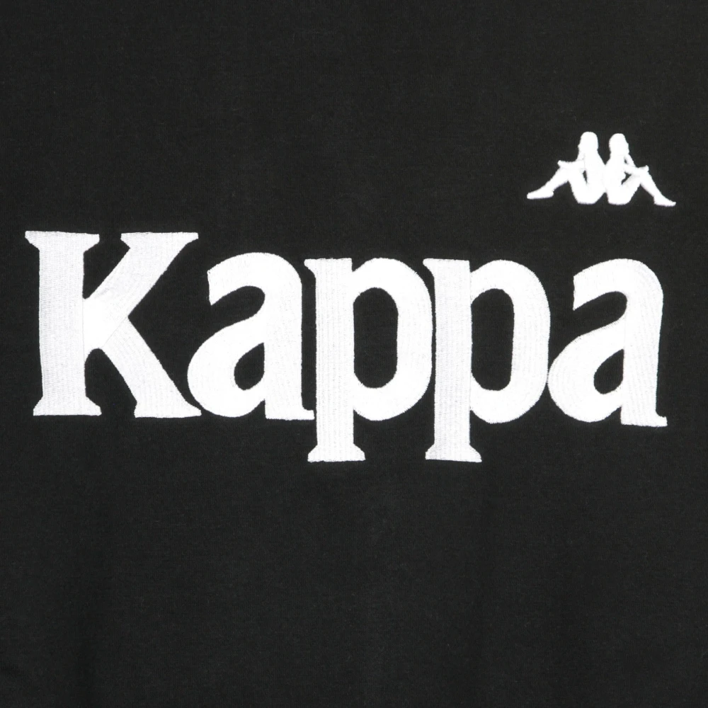 Kappa Stijlvolle Heren Crewneck Sweatshirt Zwart Grijs Black Heren
