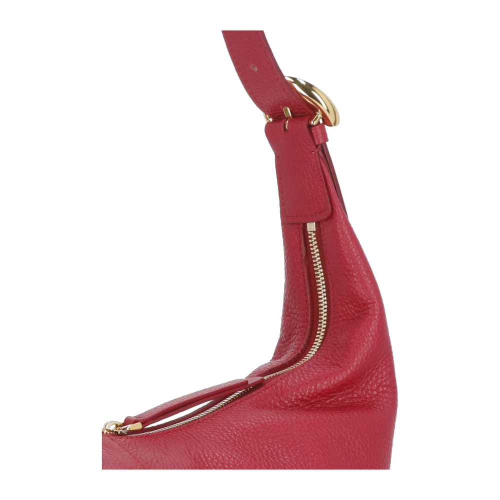 Coccinelle Rode Schoudertas van Leer voor Vrouw Red Dames