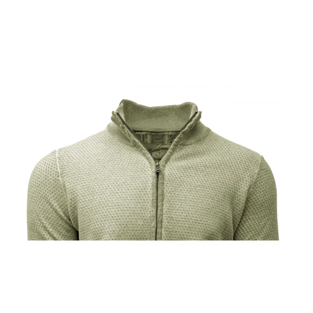 BOB Groene Cashmere Touch Cardigan Green Heren