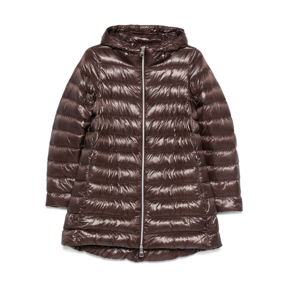 Herno Women's Brown A-Shape Ultrilight Down Jacket - Image 3