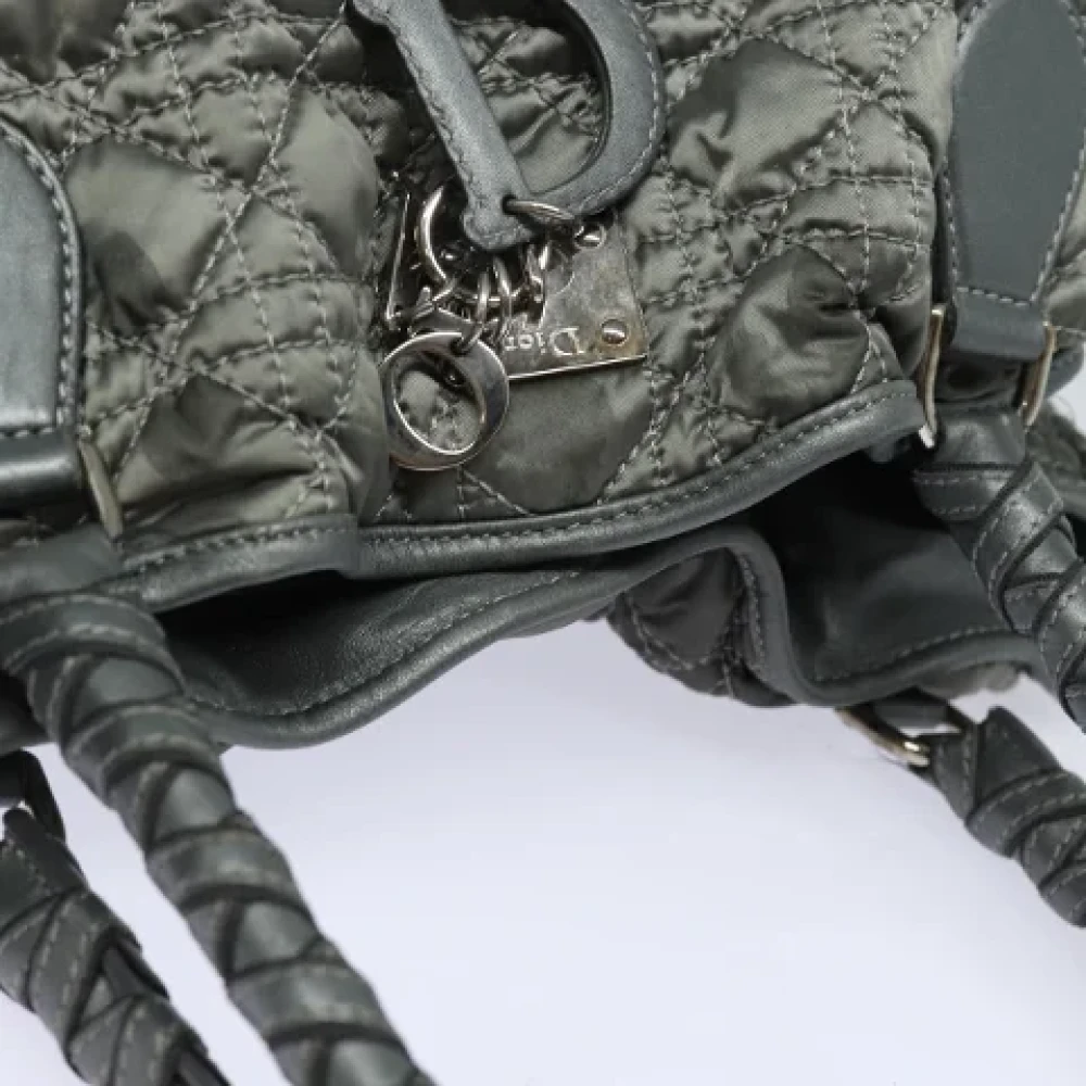 Dior Vintage Pre-owned Nylon handbags Gray Dames