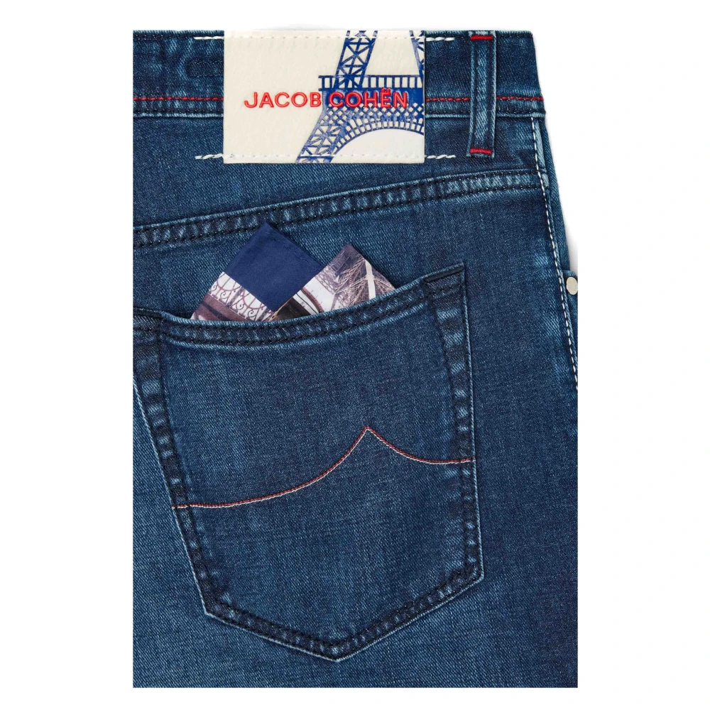 Jacob Cohën Slim Fit Denim Jeans Paris Label Blue Heren