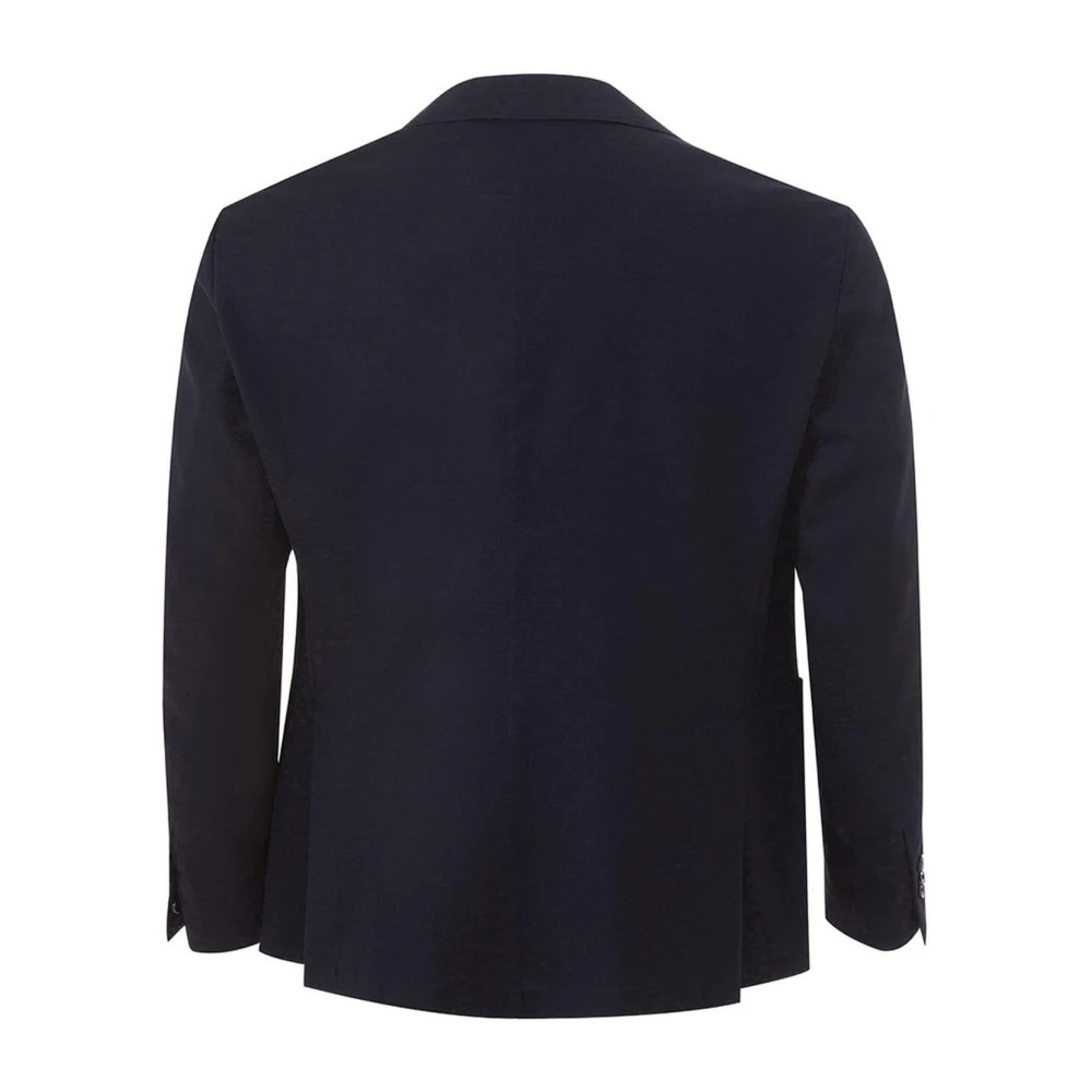 Lardini Blauwe Katoenen Jas met Italiaanse Stijl Blue Heren