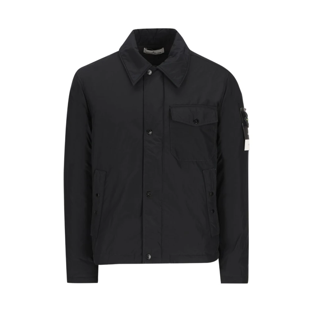 Stone Island 4100022 Jacket - Male - Light Jackets - Black - L - Jackets