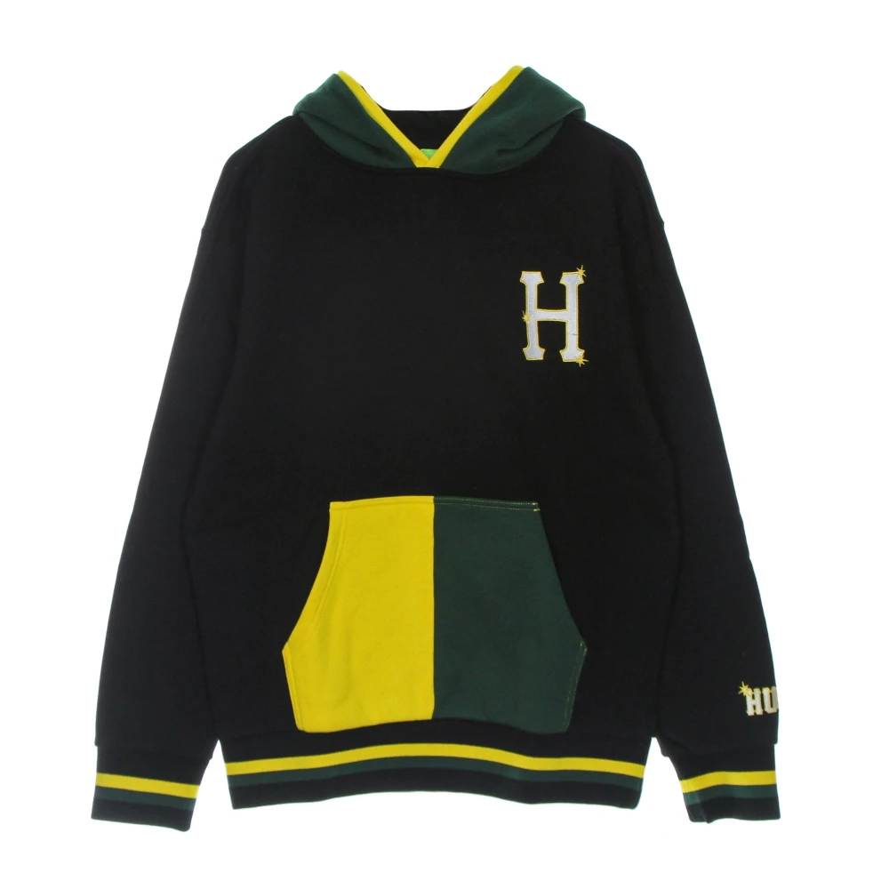 Huf Men's Black Hoodies, Xl, Double Hood Long-Sleeve Hoodie