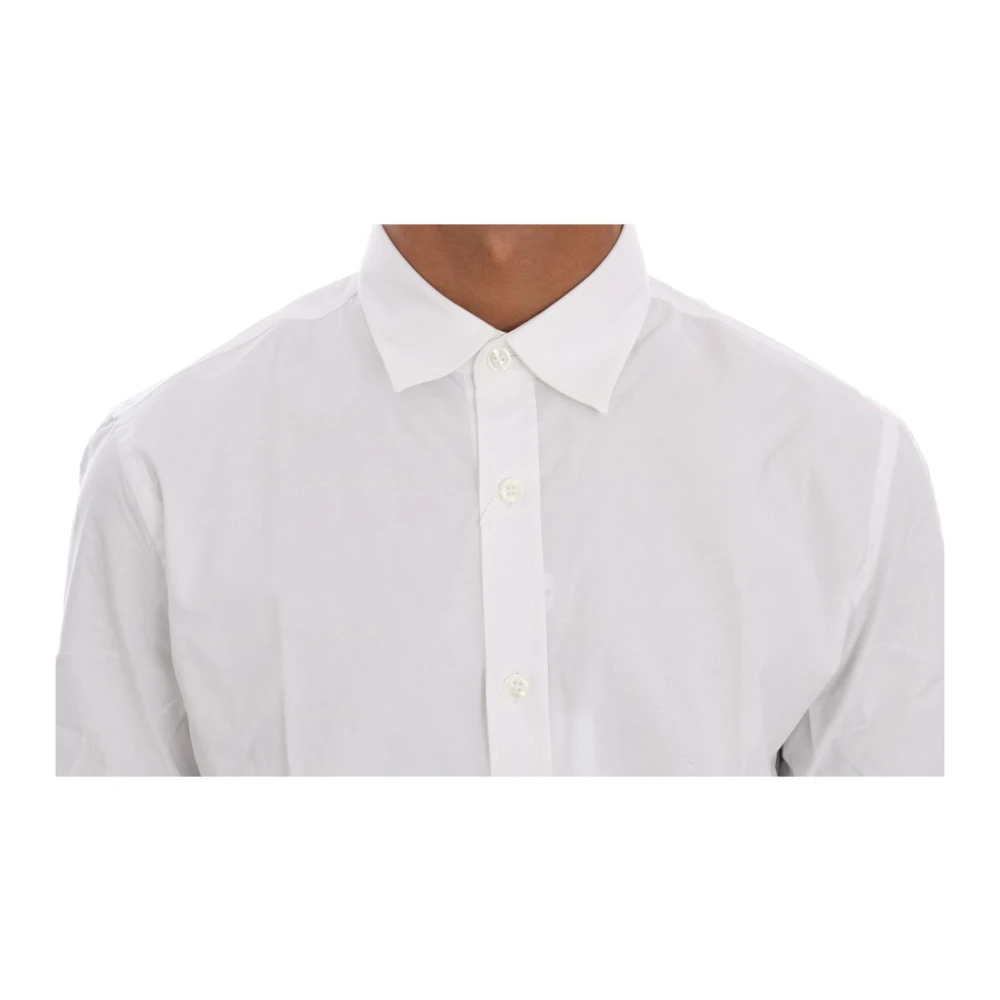 Moschino Slim Fit Overhemd met Geborduurd Hartlogo White Heren