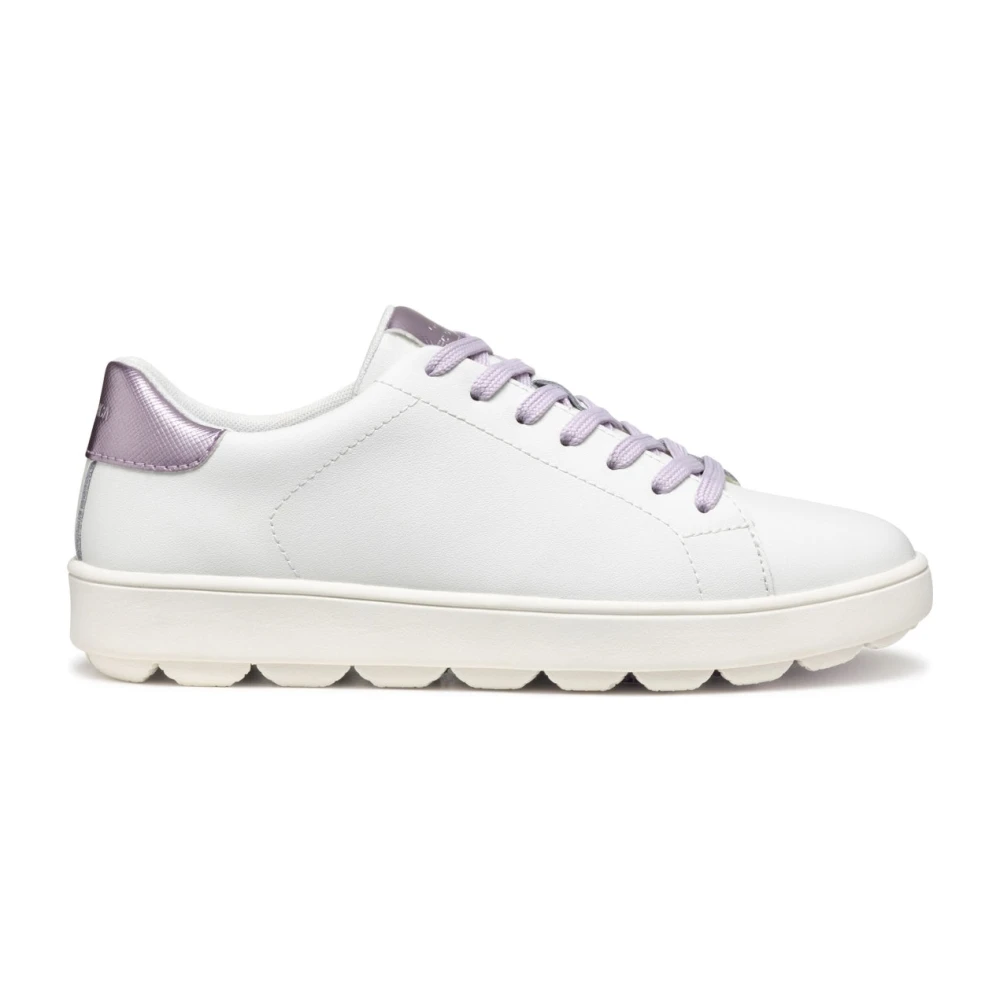 Geox Women's White Sneakers,, Leisure Trainers For Size 7 Uk
