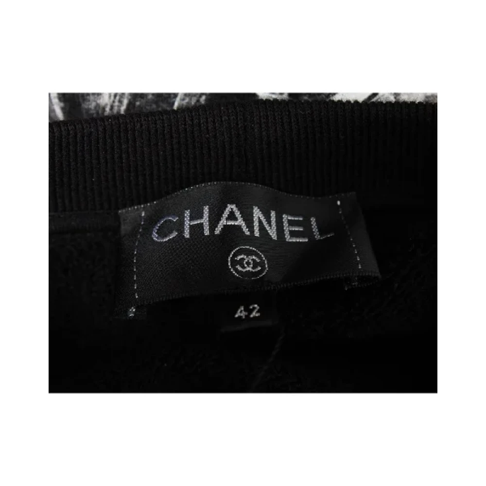 Chanel Vintage Pre-owned Cotton tops Black Dames