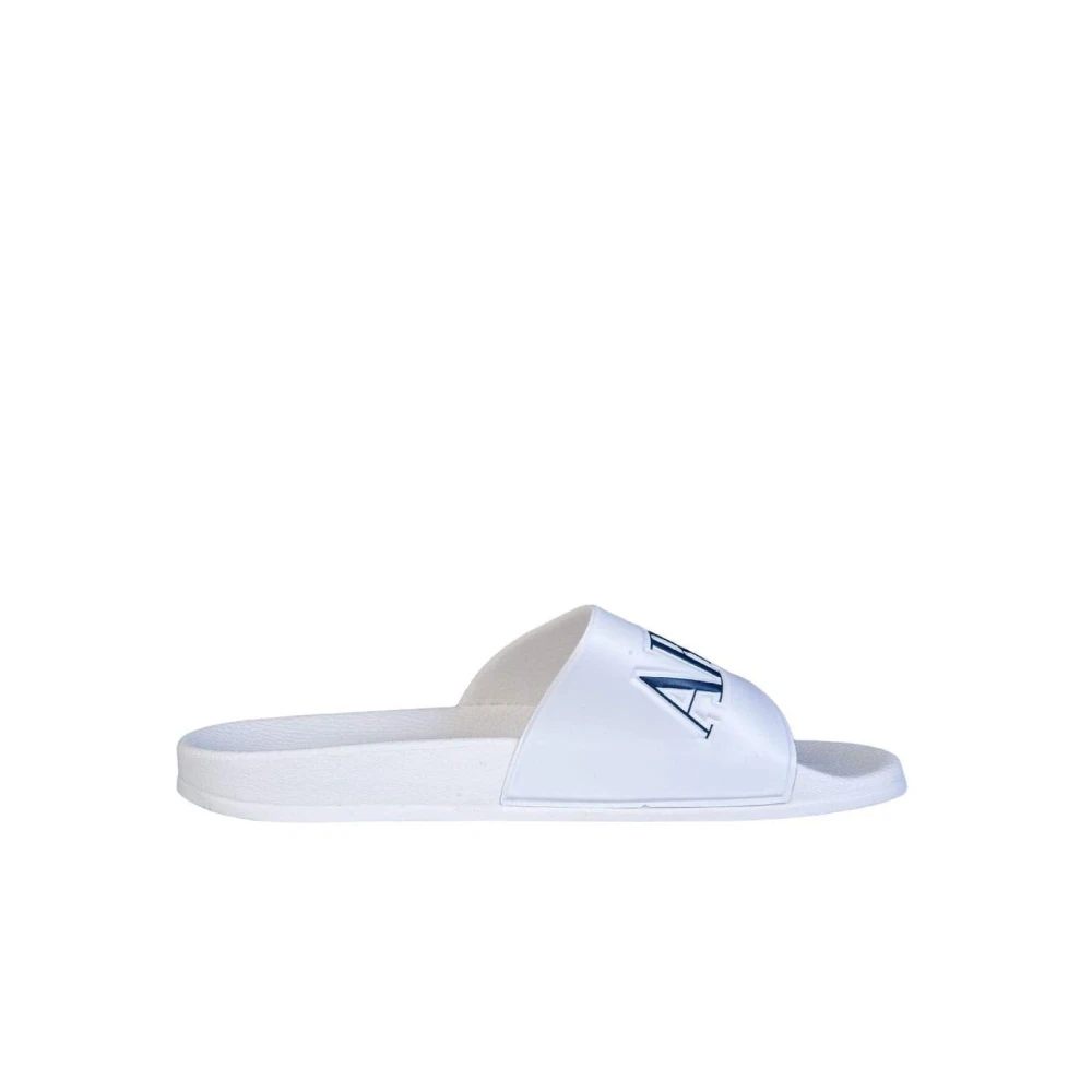Emporio Armani Homme Blanc - Shoes > Flip Flops & Sliders > Sliders