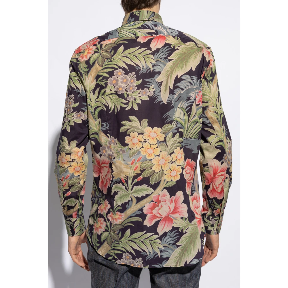 ETRO Bloemenpatroon overhemd Multicolor Heren