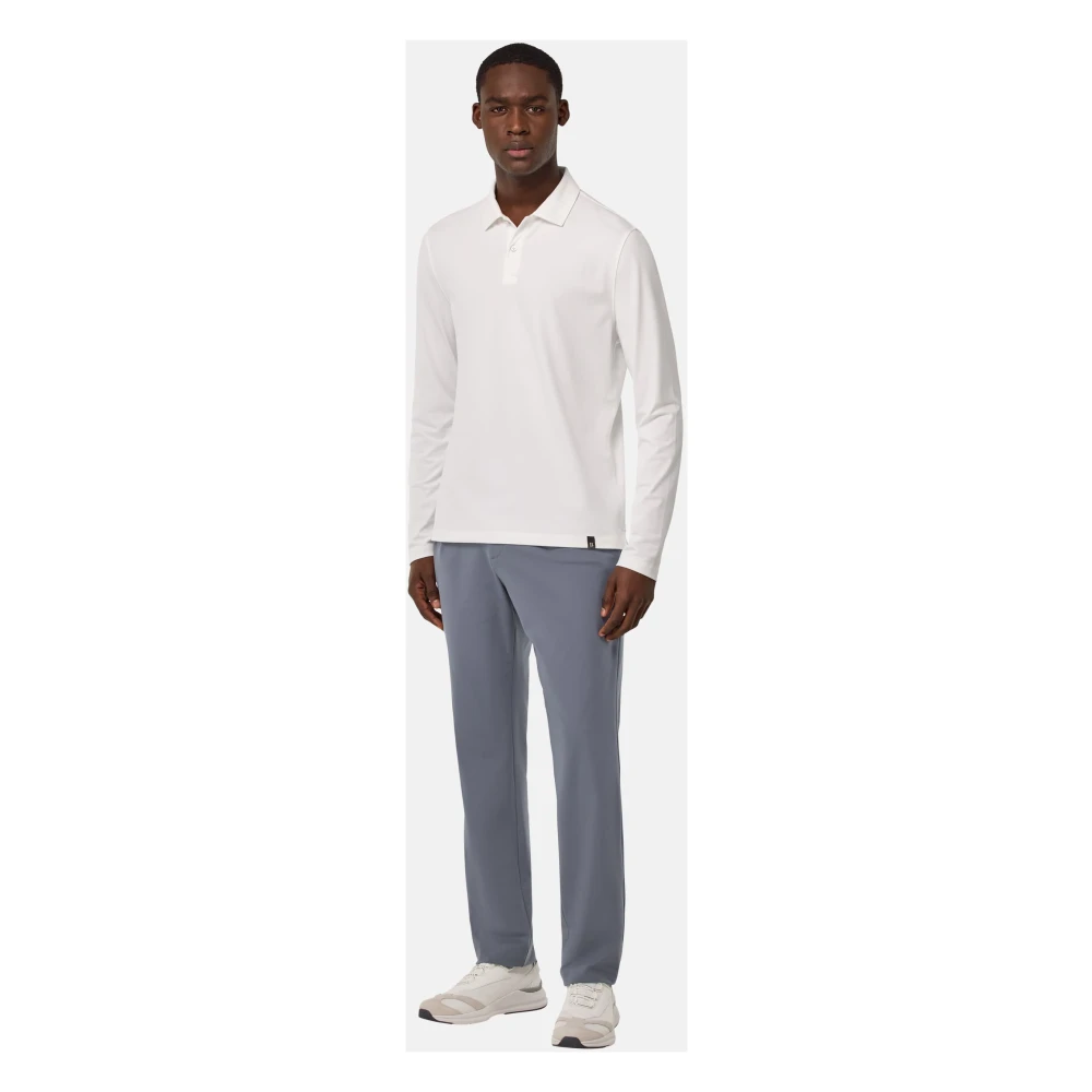 Boggi Milano B Tech B-Tech Stretch Nylon Broek Gray Heren