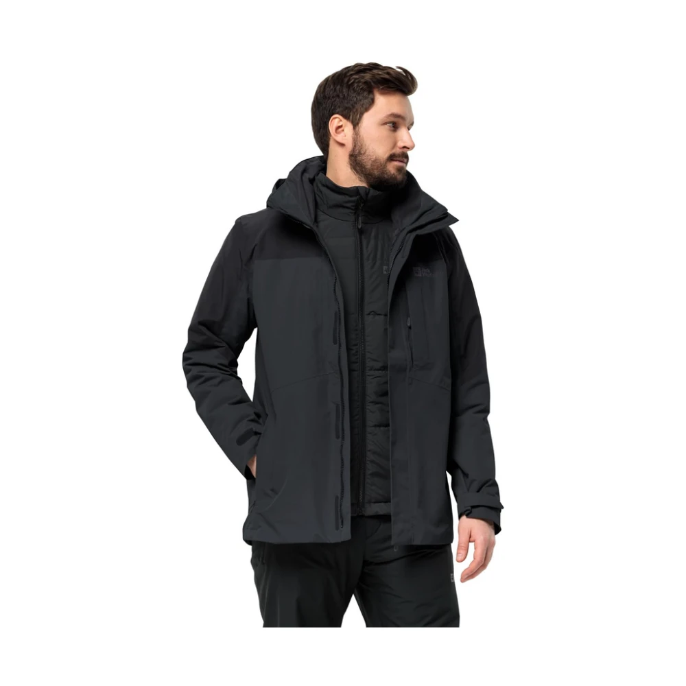 Jack Wolfskin Softshell jas Romberg 3In1 Black Heren