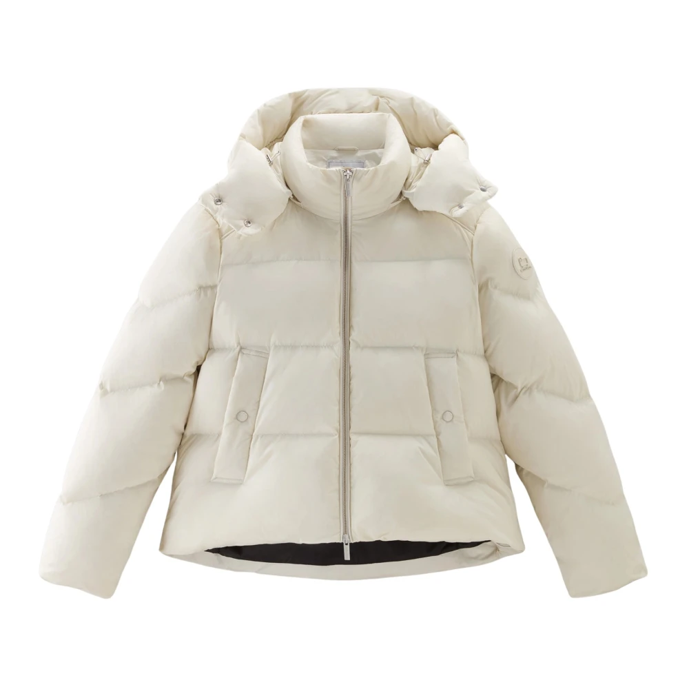 Woolrich Alsea Parka - Varm, Praktisk, Elegant White, Dam